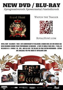 Royal Hunt NEW DVD / BLU RAY Fan Support Flyer