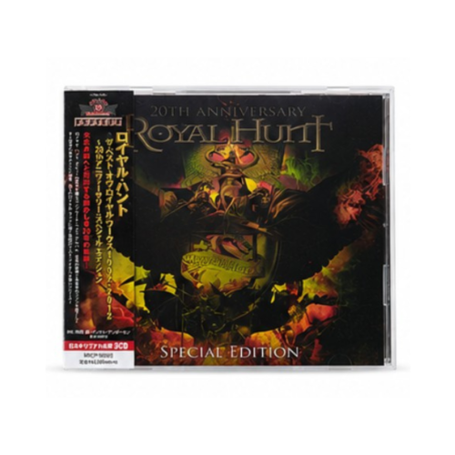 Royal Hunt 20th Anniversary Special Edition Japanese 3CD front cover with obi strip