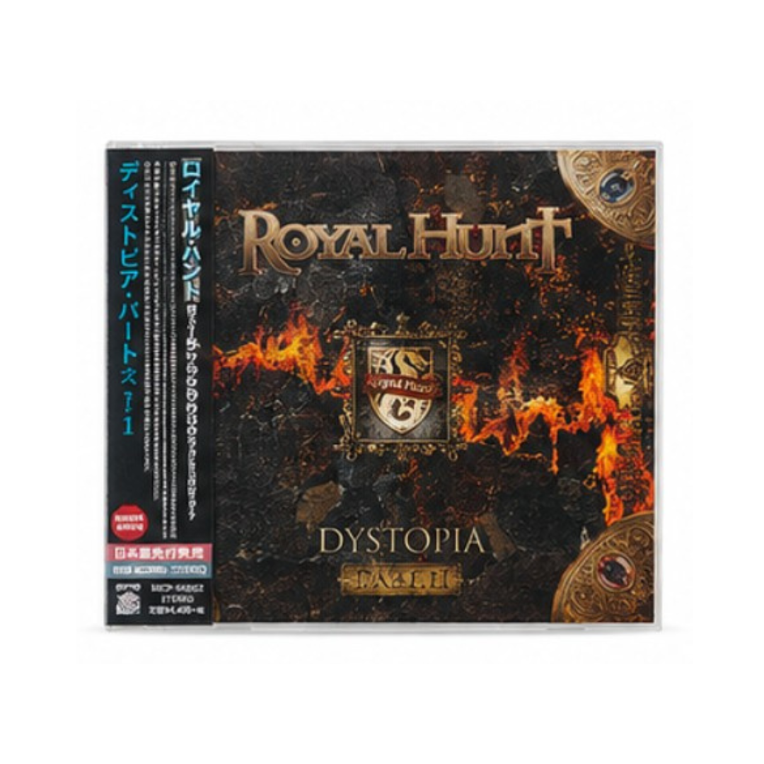 Royal Hunt Dystopia Pt. 1 Japanese Edition CD front cover with obi strip
