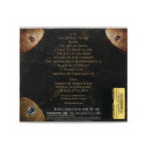 Royal Hunt Dystopia Pt. 2 Japanese Edition CD back cover with track listing